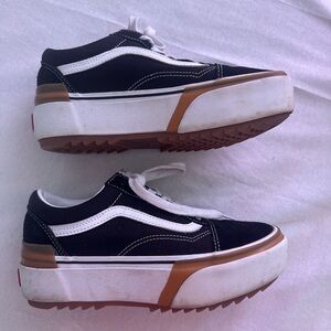 Barely worn platform Vans